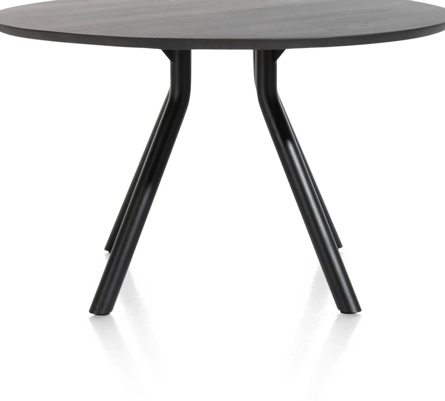 Houten Eettafels|Ronde Eettafels-XOOON Arvada Rond Eettafel Onyx
