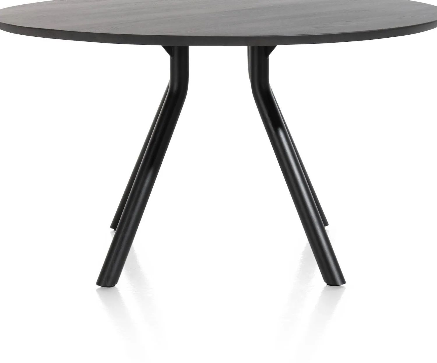 Houten Eettafels|Ronde Eettafels-XOOON Arvada Rond Eettafel Onyx