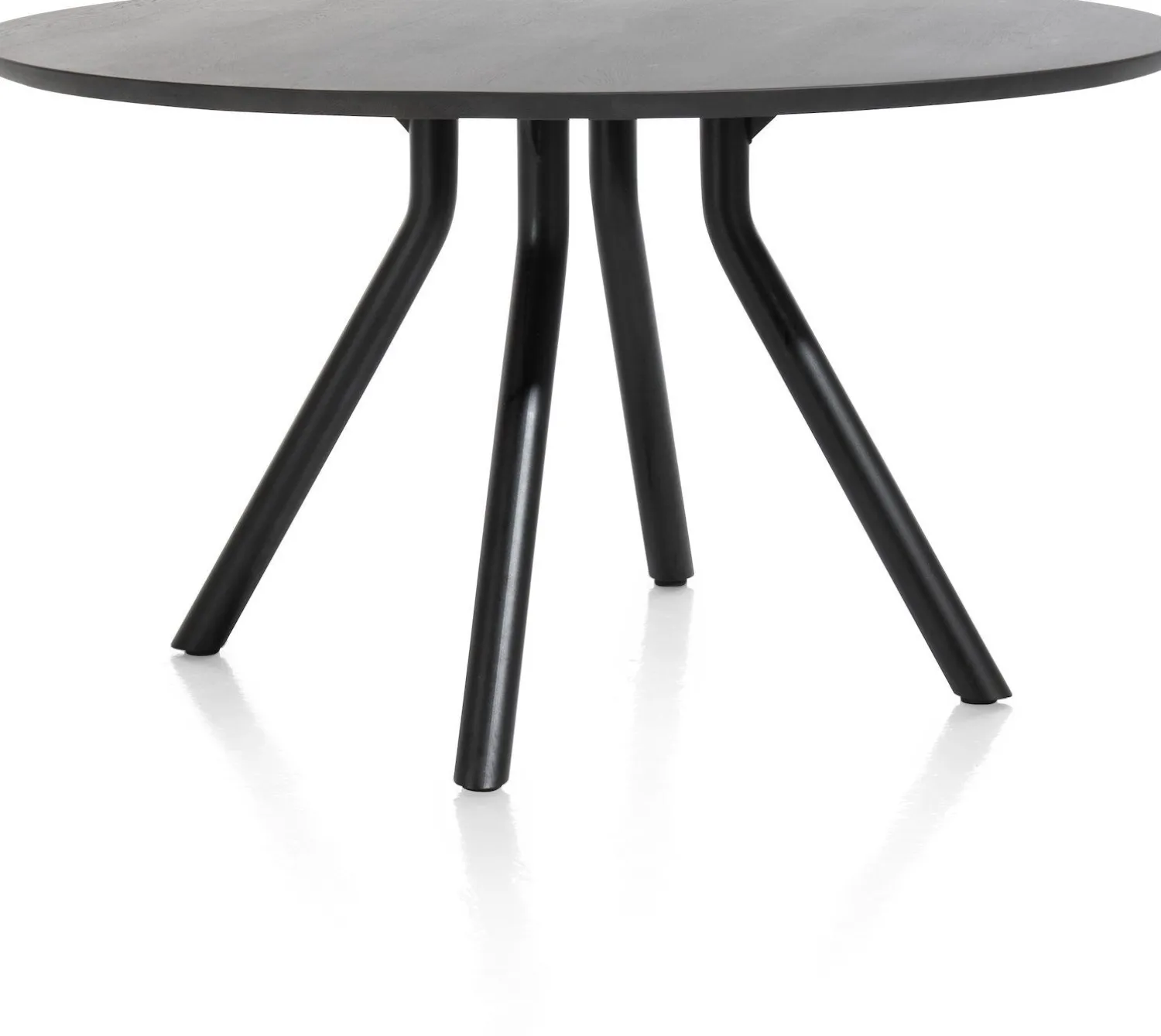 Houten Eettafels|Ronde Eettafels-XOOON Arvada Rond Eettafel Onyx