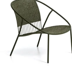 Tuinstoelen-Kave Home Atrani Outdoor Fauteuil Groen