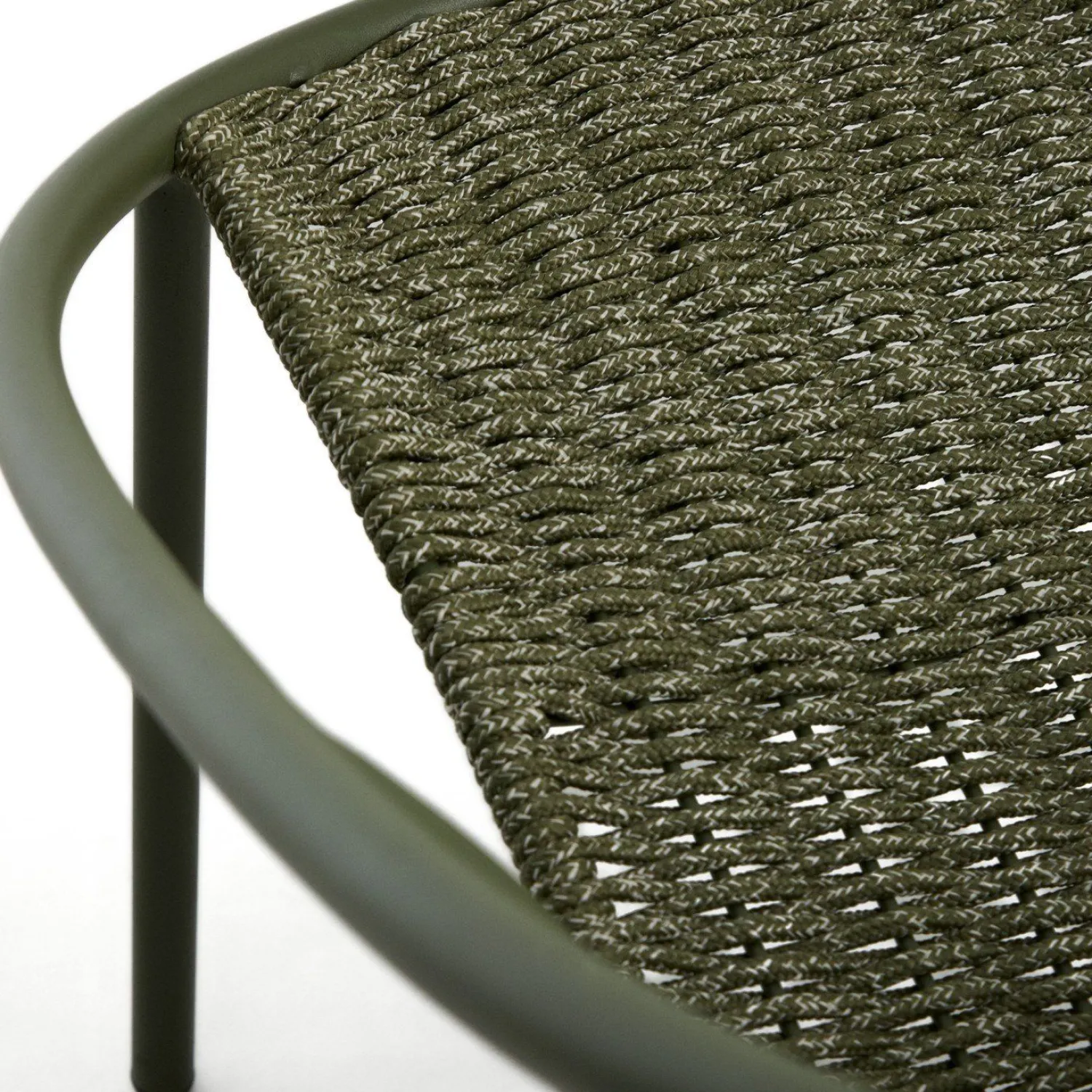 Tuinstoelen-Kave Home Atrani Outdoor Fauteuil Groen
