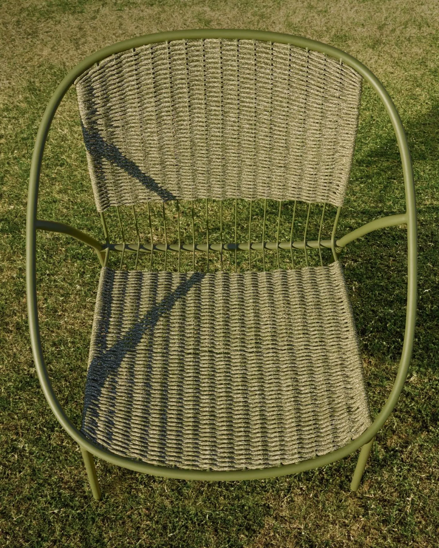 Tuinstoelen-Kave Home Atrani Outdoor Fauteuil Groen