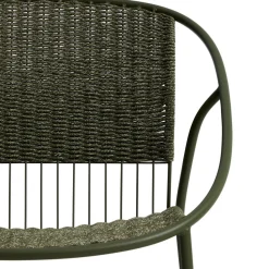 Tuinstoelen-Kave Home Atrani Outdoor Fauteuil Groen