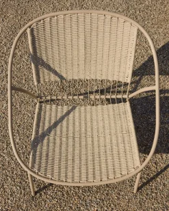 Tuinstoelen-Kave Home Atrani Outdoor Fauteuil Taupe