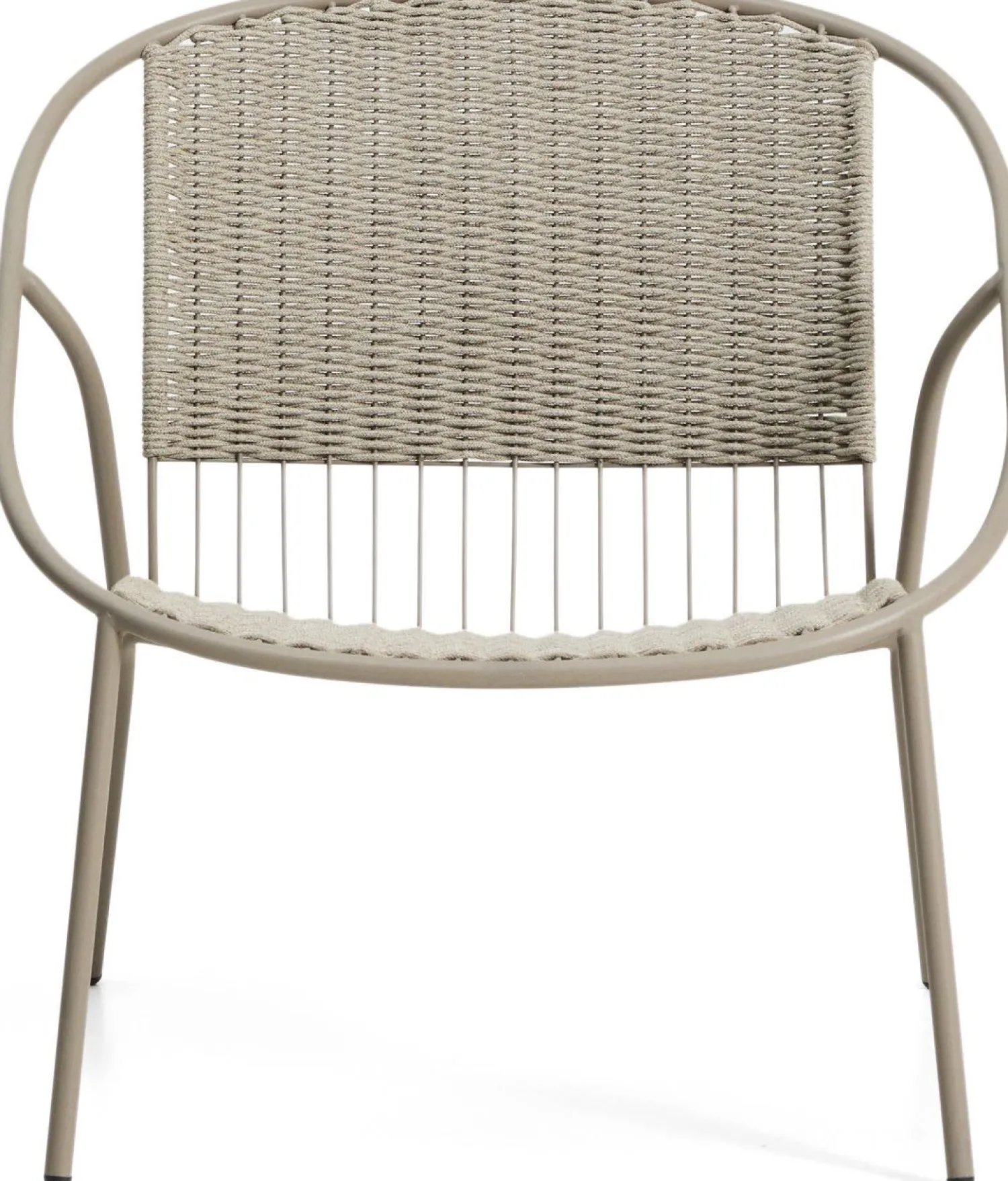Tuinstoelen-Kave Home Atrani Outdoor Fauteuil Taupe