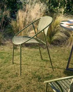 Tuinstoelen-Kave Home Atrani Tuinstoel Groen