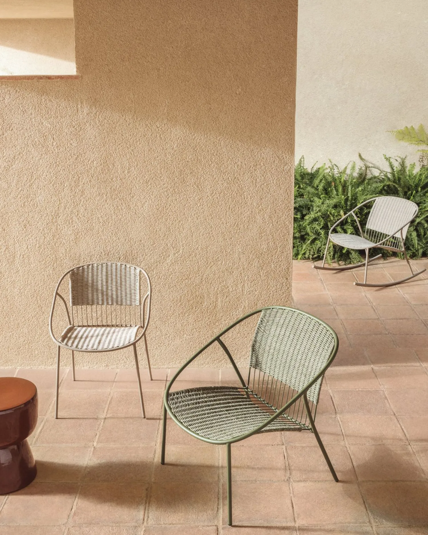 Tuinstoelen-Kave Home Atrani Tuinstoel Groen