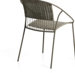 Tuinstoelen-Kave Home Atrani Tuinstoel Taupe