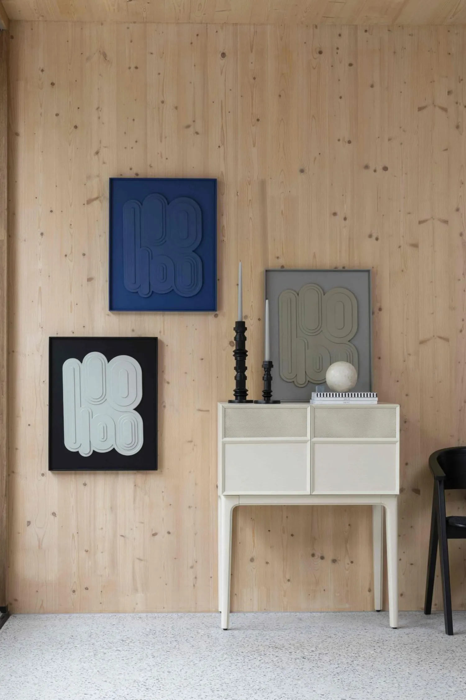 Wanddecoraties-Zuiver August Wanddecoratie Blauw