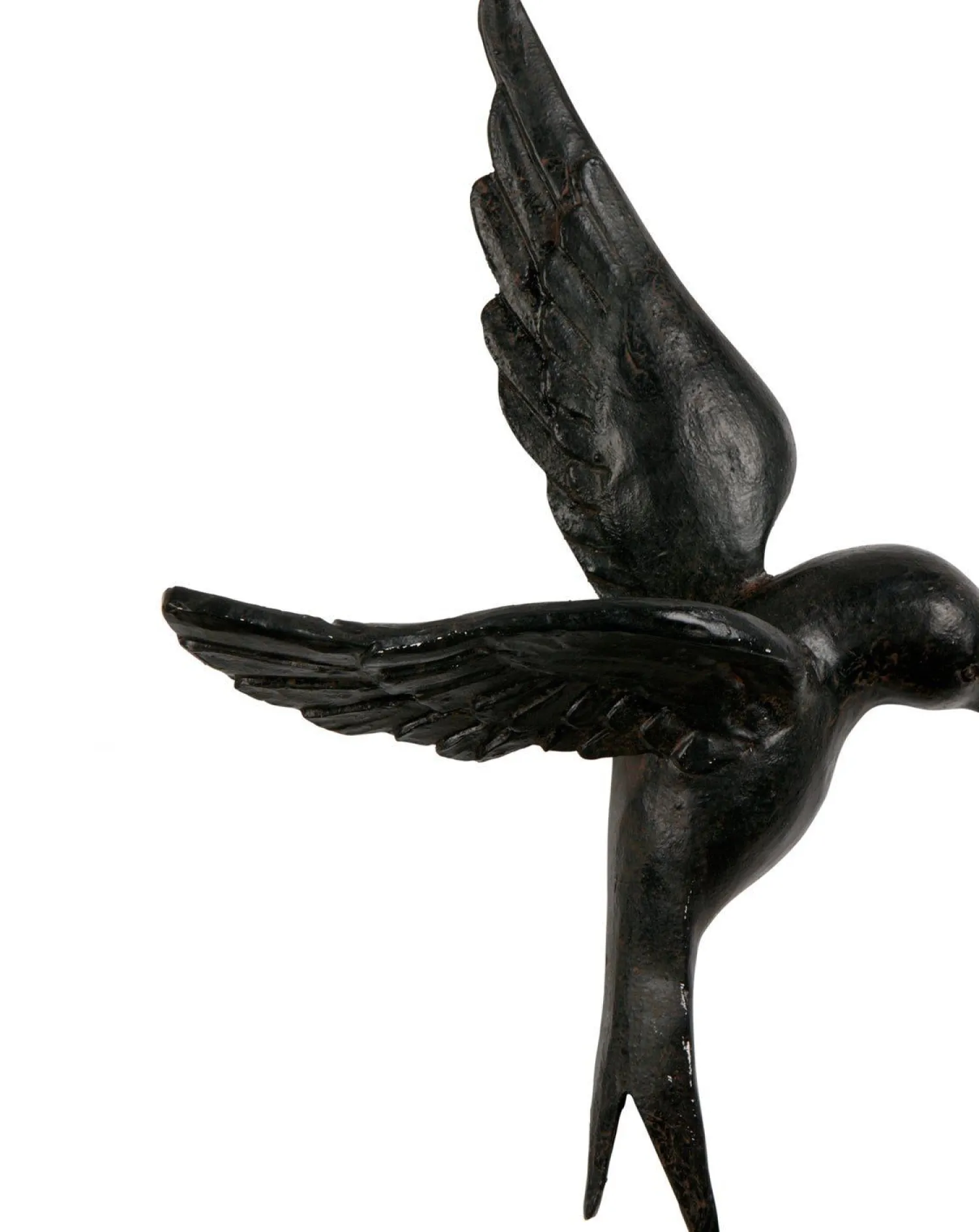 Wanddecoraties-WOOOD Avaler Vogels Set van 4 Wanddecoratie Zwart