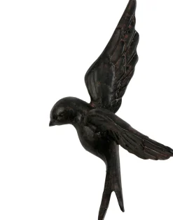 Wanddecoraties-WOOOD Avaler Vogels Set van 4 Wanddecoratie Zwart
