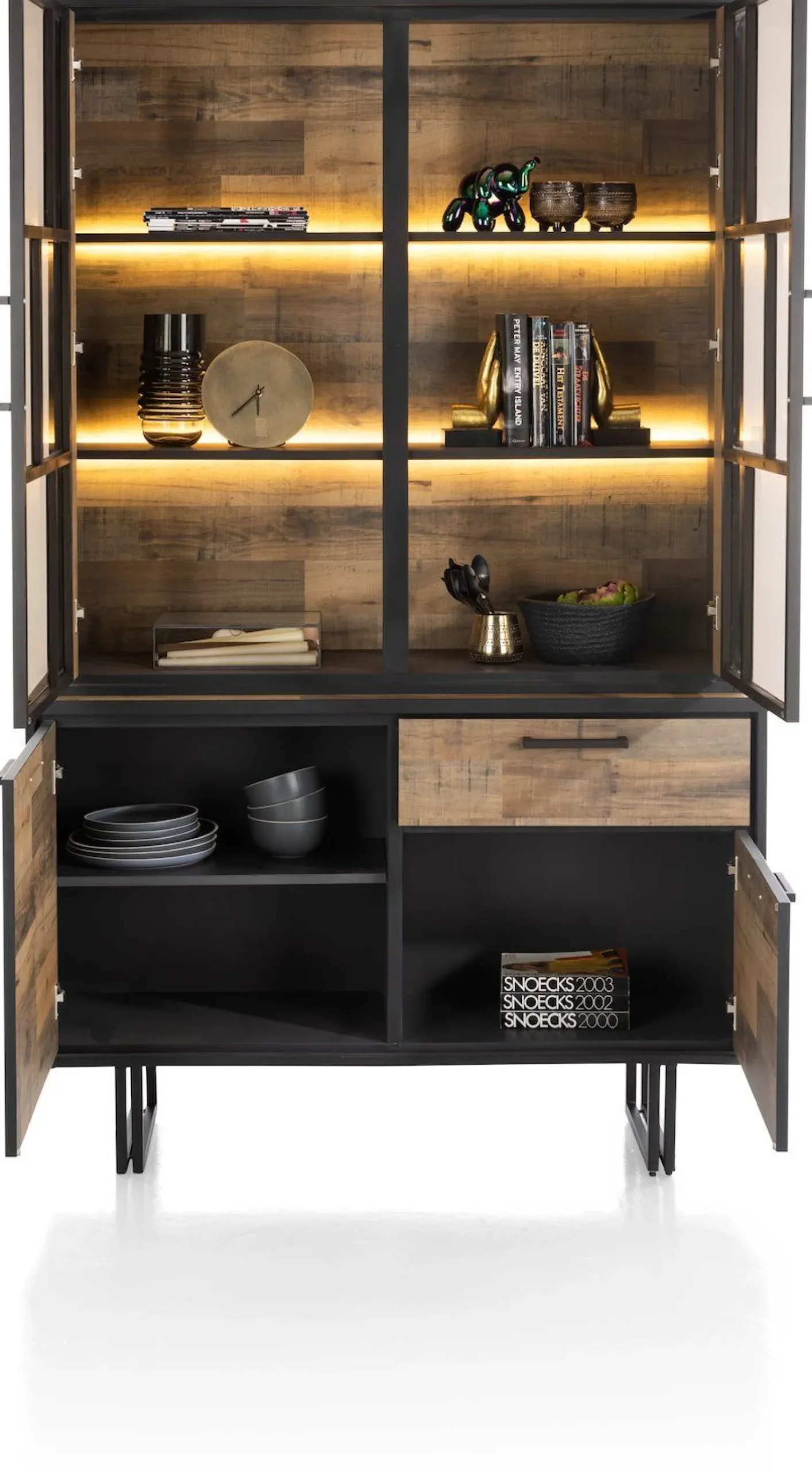 Buffetkasten|Buffetkasten-Henders en Hazel Avalon Buffetkast Driftwood