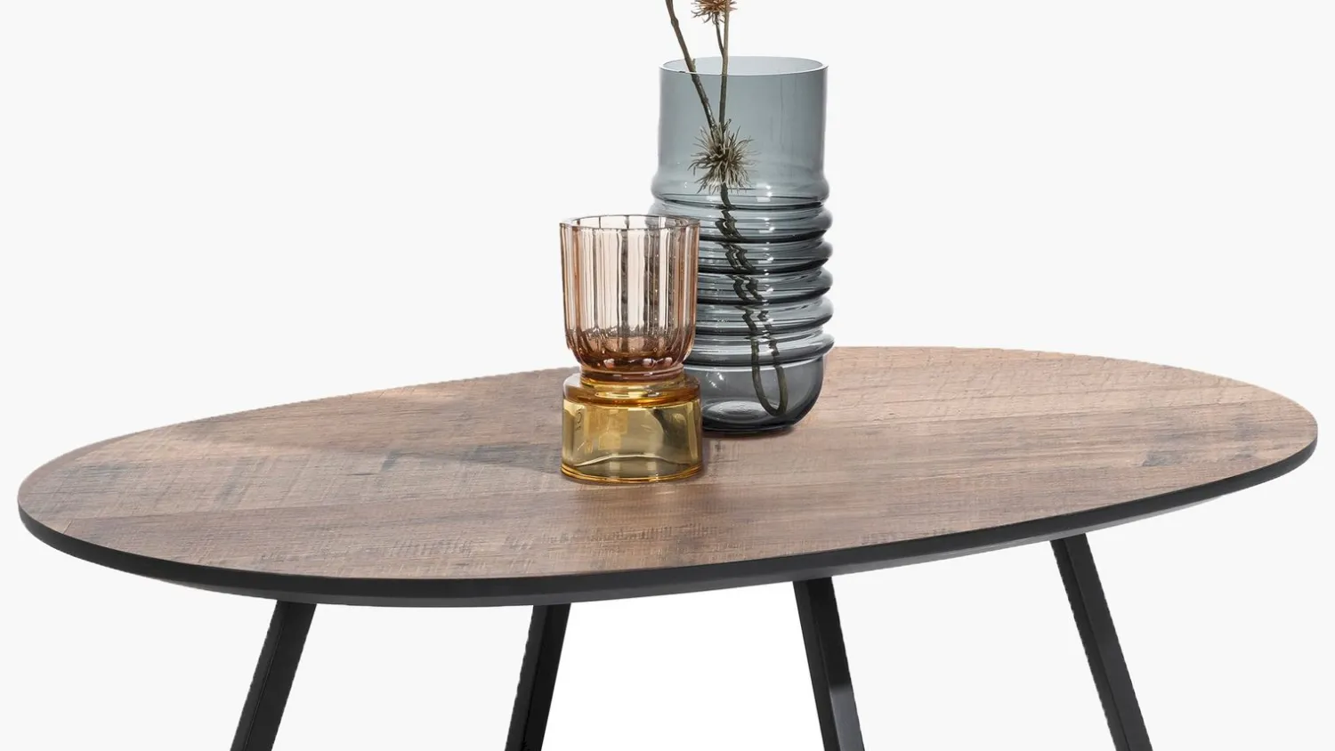 Ovale Salontafels-Henders en Hazel Avalon Ovaal Salontafel Driftwood
