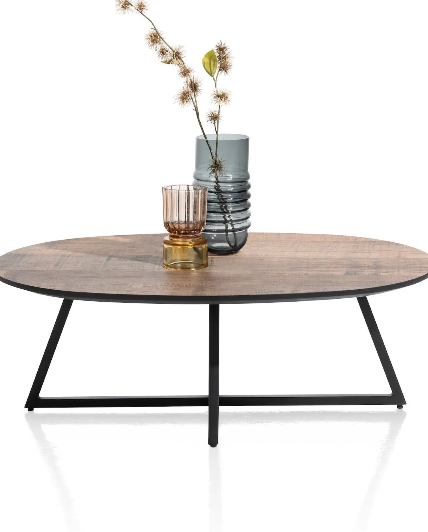 Ovale Salontafels-Henders en Hazel Avalon Ovaal Salontafel Driftwood