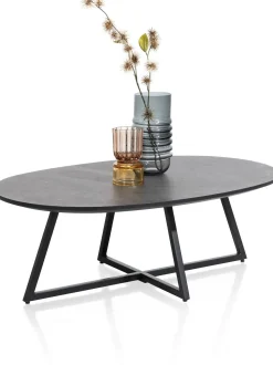 Ovale Salontafels-Henders en Hazel Avalon Ovaal Salontafel Antraciet