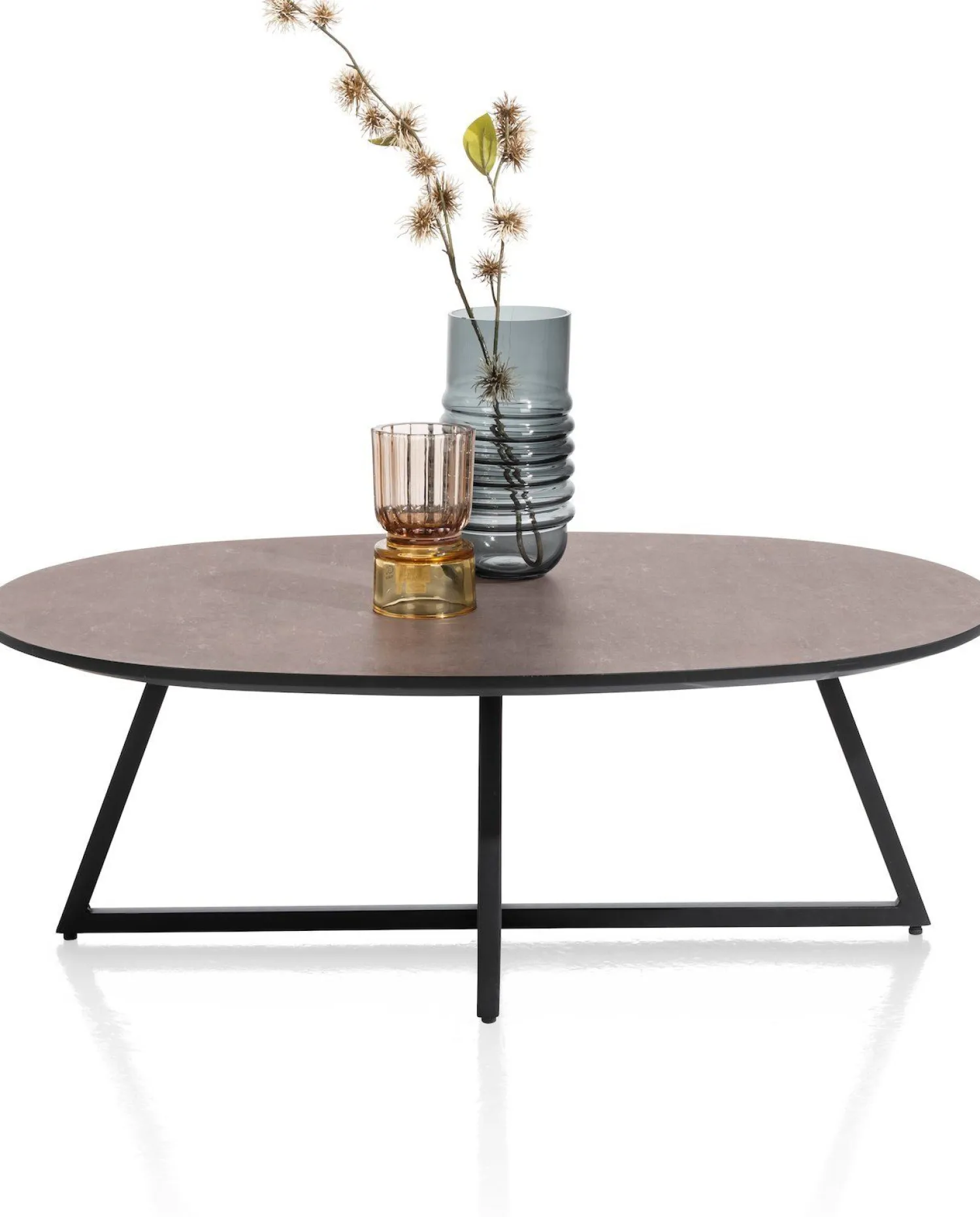 Ovale Salontafels-Henders en Hazel Avalon Ovaal Salontafel Roest