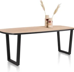 Houten Eettafels-Henders en Hazel Avalox Eettafel Naturel Vintage