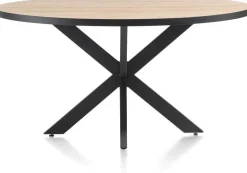 Houten Eettafels|Ovale Eettafels-Henders en Hazel Avalox Ovaal Eettafel Naturel Vintage