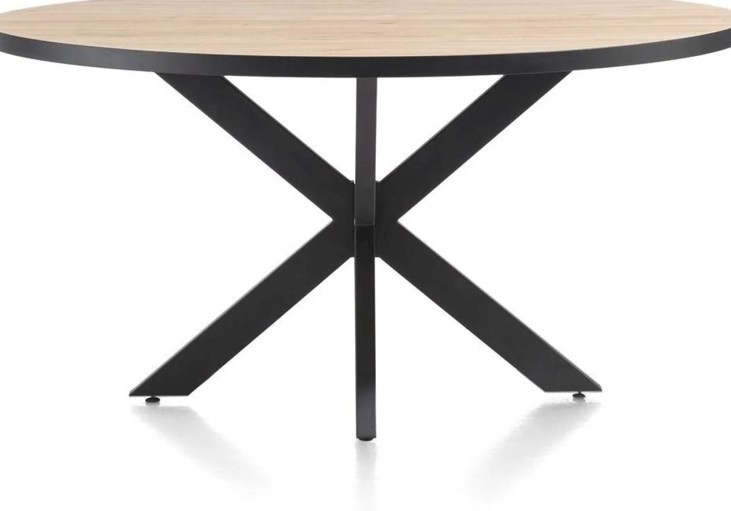 Houten Eettafels|Ovale Eettafels-Henders en Hazel Avalox Ovaal Eettafel Naturel Vintage