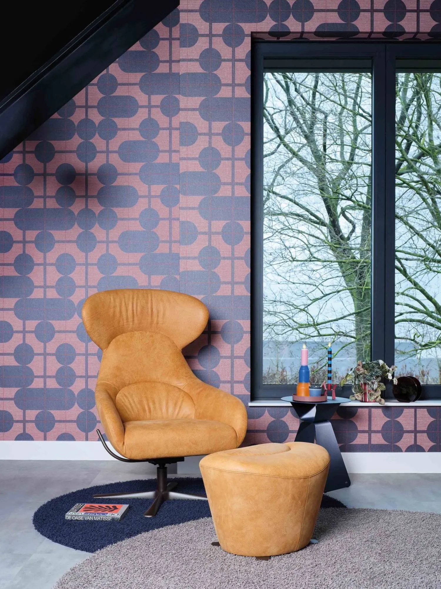 Oorfauteuils|Draaifauteuils-Bert Plantagie Avia Fauteuil Black