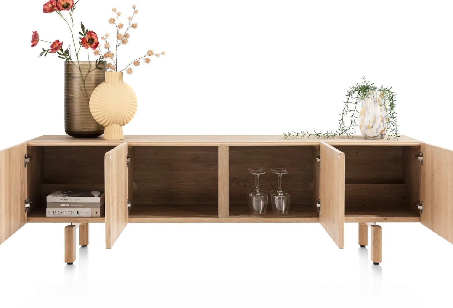 Dressoirs-Henders en Hazel Azulo Lowboard Naturel