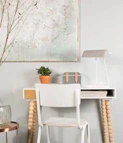 Eetkamerstoelen Zonder Armleuning-Zuiver Back to School (set van 4) Eetkamerstoel White
