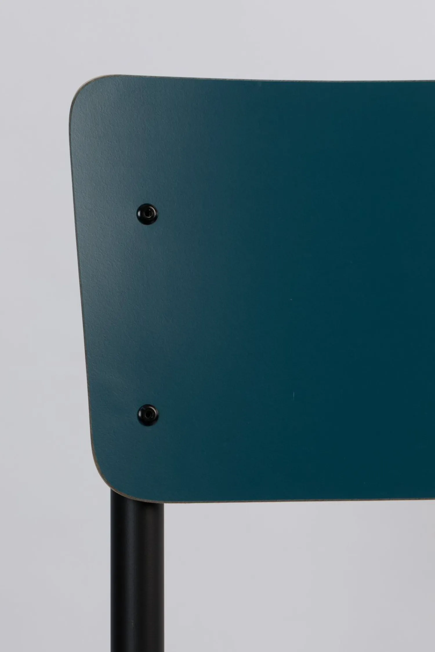 Eetkamerstoelen Zonder Armleuning-Zuiver Back to School (set van 4) Eetkamerstoel Matte Petrol