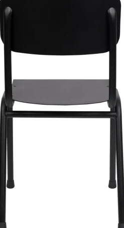 Tuinstoelen-Zuiver Back to School (set van 2) Tuinstoel Black
