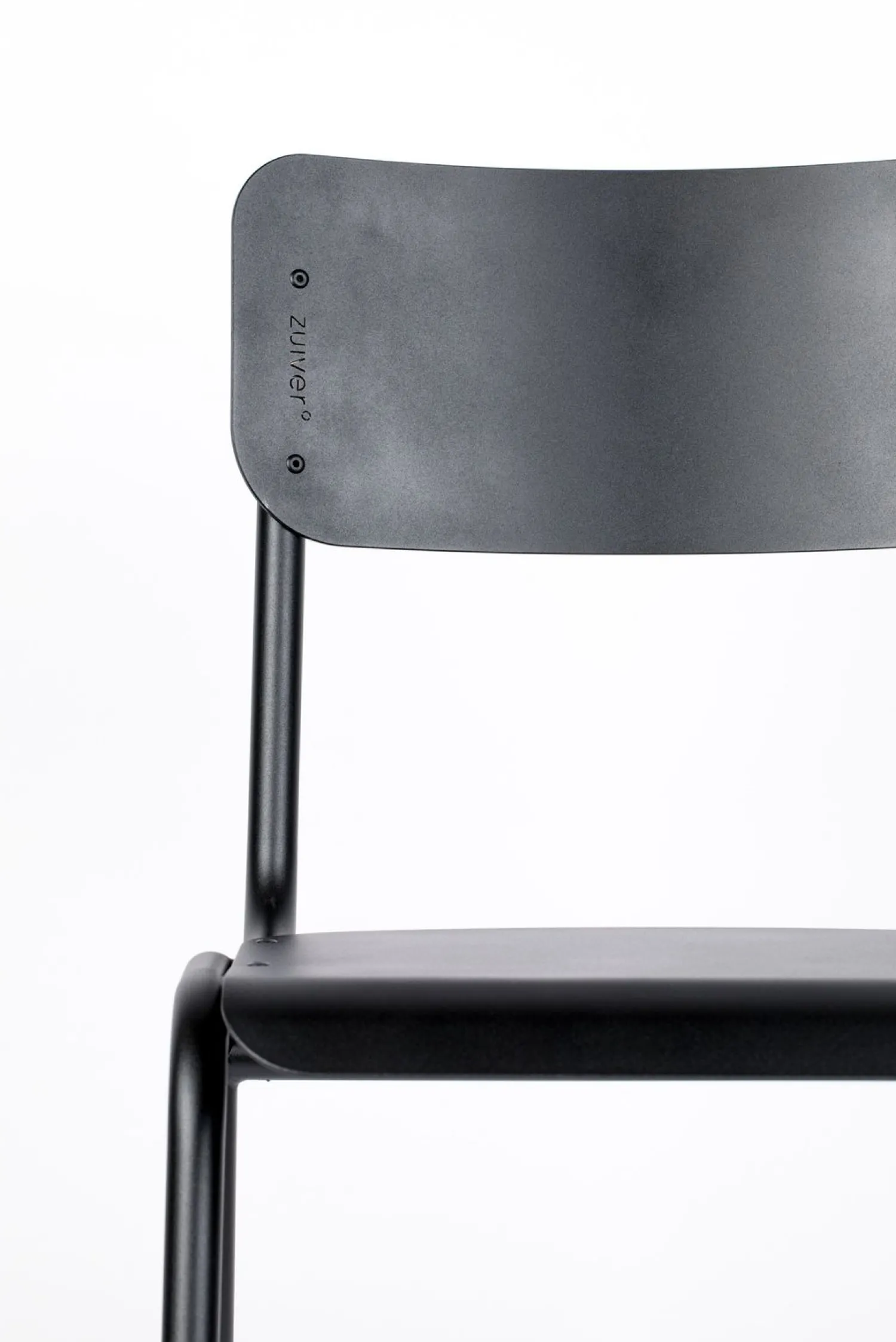 Tuinstoelen-Zuiver Back to School (set van 2) Tuinstoel Black