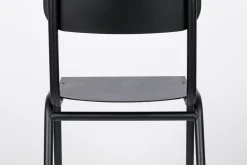 Tuinstoelen-Zuiver Back to School (set van 2) Tuinstoel Black