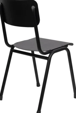 Tuinstoelen-Zuiver Back to School (set van 2) Tuinstoel Black