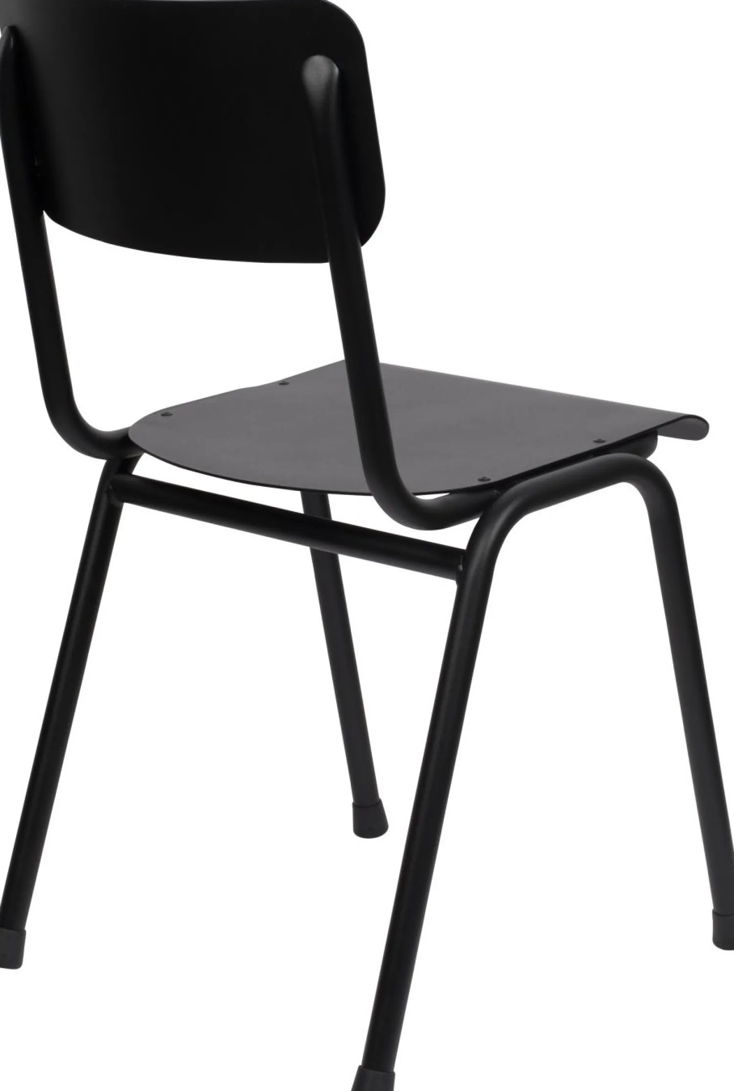 Tuinstoelen-Zuiver Back to School (set van 2) Tuinstoel Black