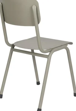 Tuinstoelen-Zuiver Back to School (set van 2) Tuinstoel Moss Grey