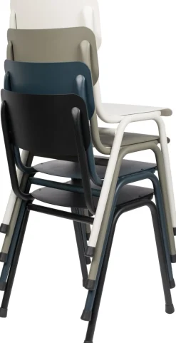 Tuinstoelen-Zuiver Back to School (set van 2) Tuinstoel Moss Grey