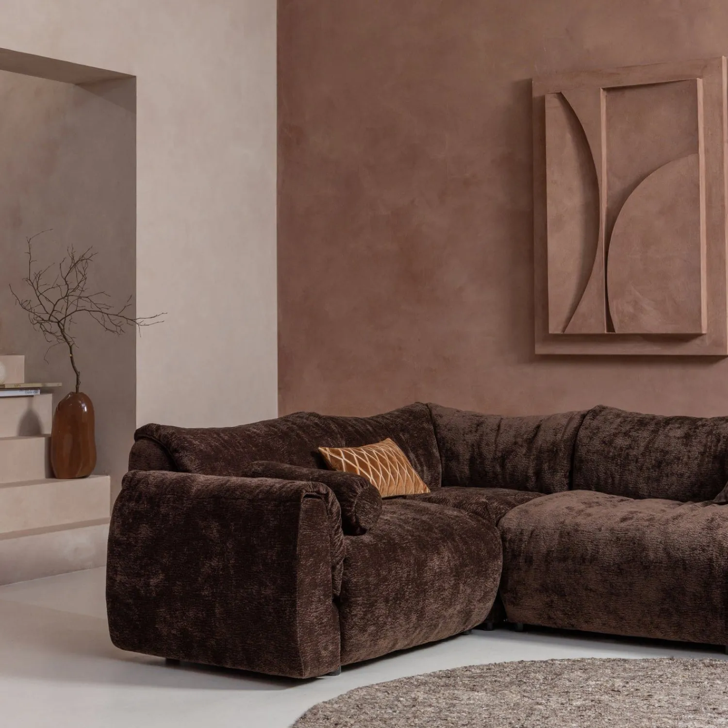 Elementenbanken-WOOOD Baggy Elementenbank Dark Brown