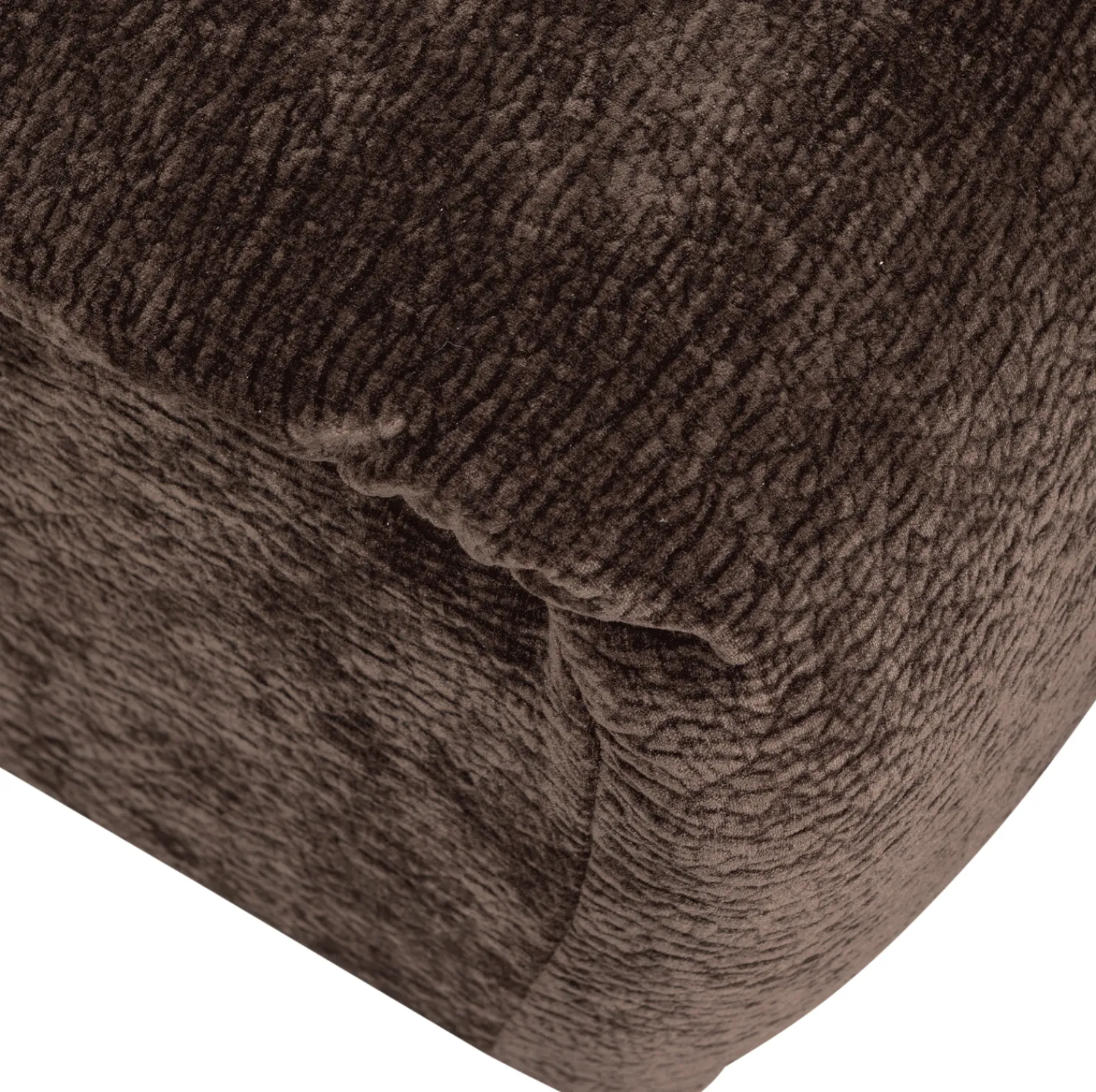 Hockers|Poefs-WOOOD Baggy Hocker Dark Brown