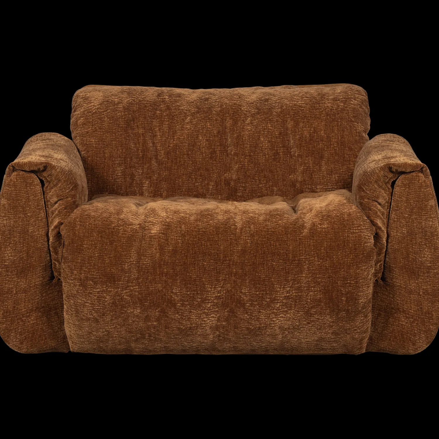 Loveseats-WOOOD Baggy Loveseat Mid Brown