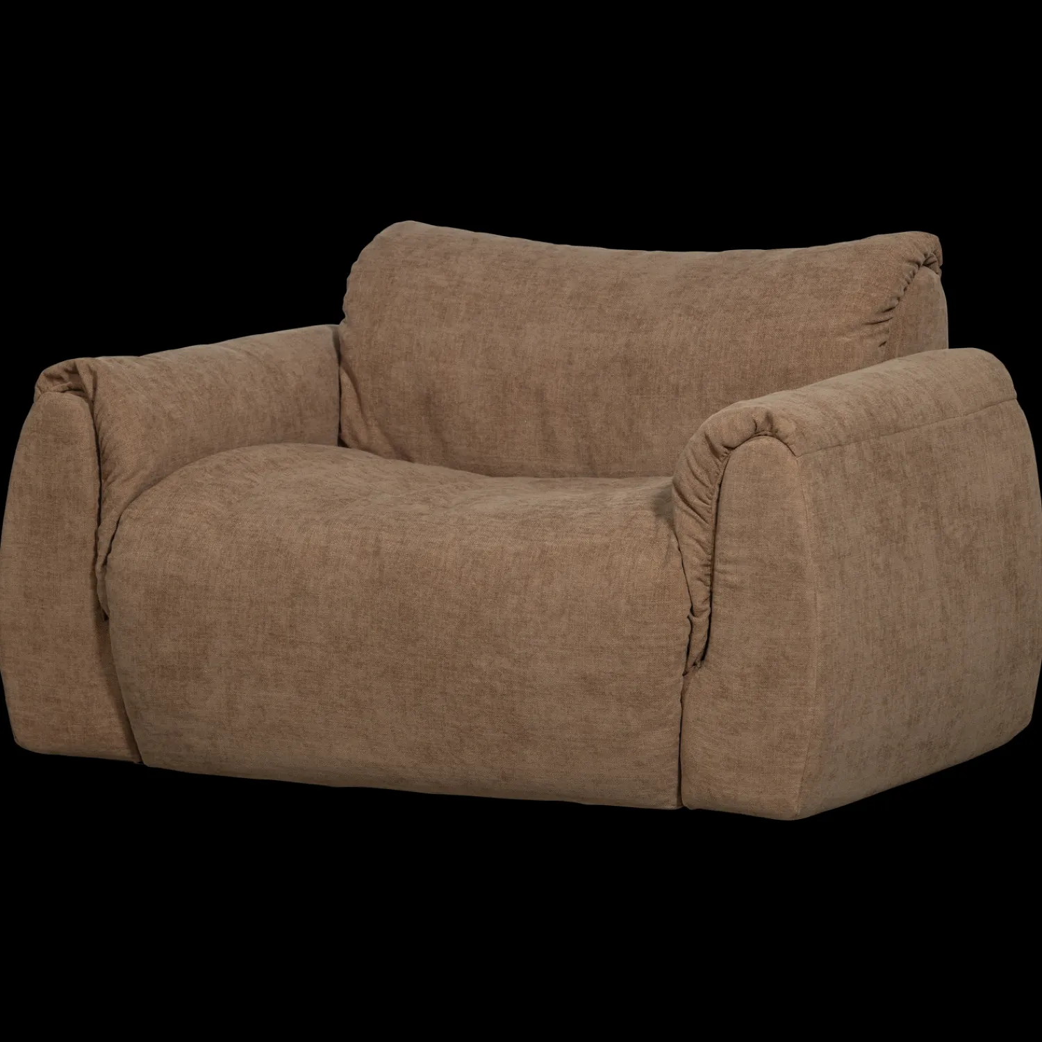 Loveseats-WOOOD Baggy Loveseat Brown