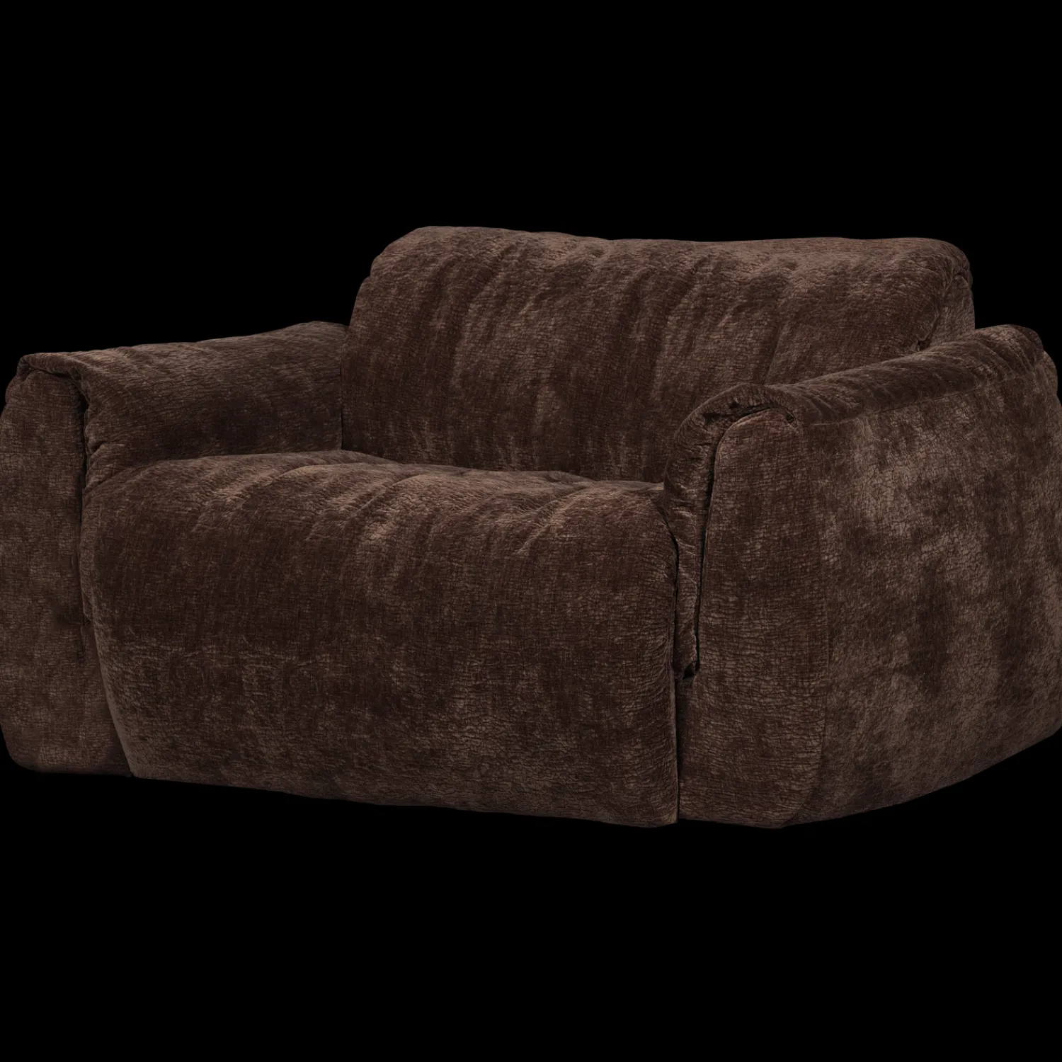 Loveseats-WOOOD Baggy Loveseat Dark Brown