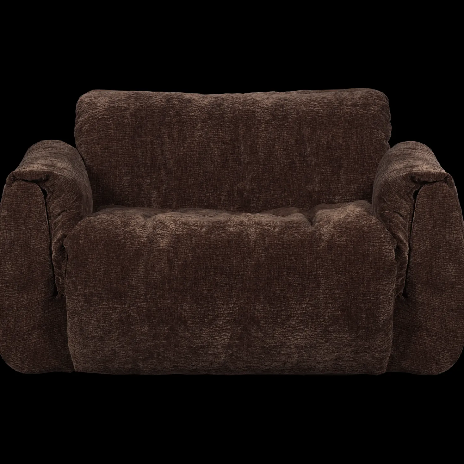 Loveseats-WOOOD Baggy Loveseat Dark Brown