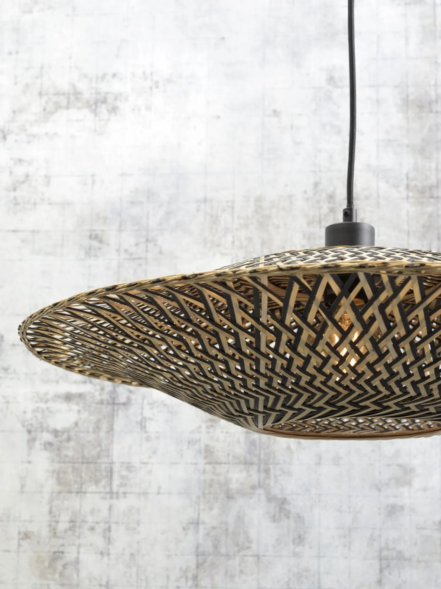 Vloerlampen|Vloerlampen-Good&Mojo Bali Black Vloerlamp Natural/Black