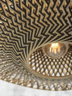 Vloerlampen|Vloerlampen-Good&Mojo Bali Black Vloerlamp Natural/Black