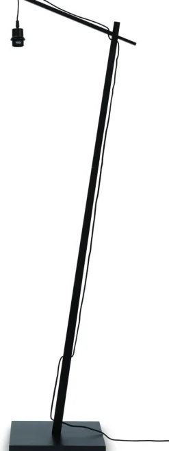 Vloerlampen|Vloerlampen-Good&Mojo Bali Black Vloerlamp Natural/Black