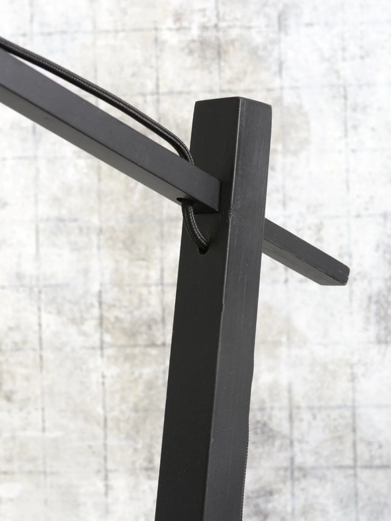 Vloerlampen|Vloerlampen-Good&Mojo Bali Black Vloerlamp Natural/Black