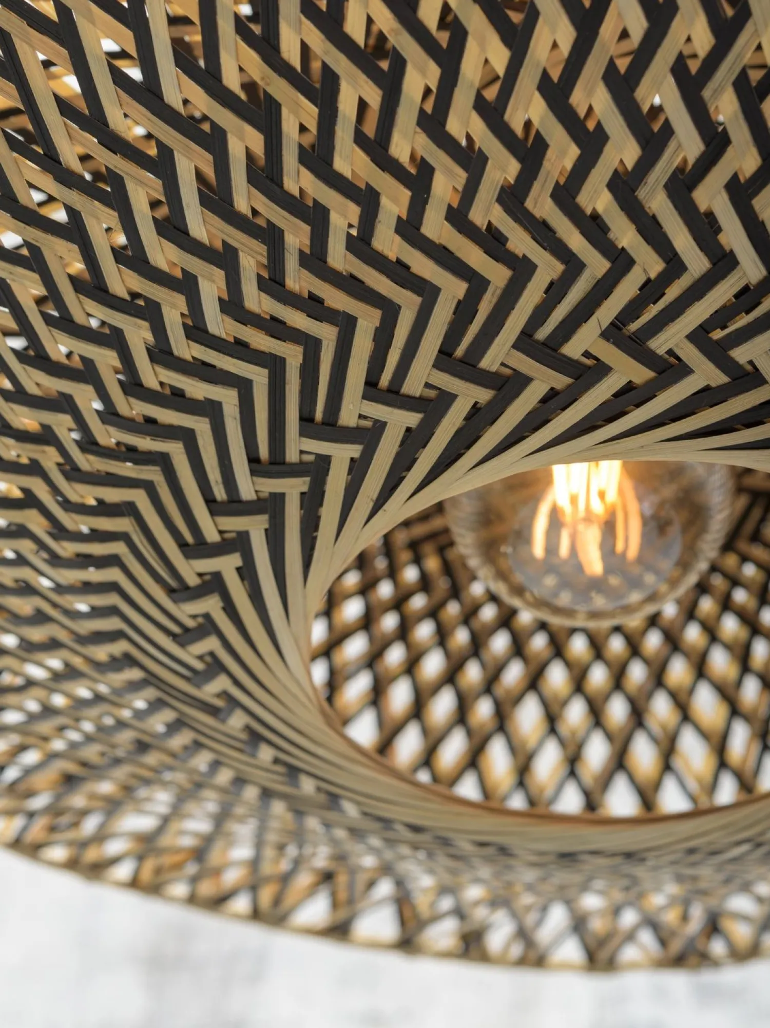 Hanglampen|Hanglampen-Good&Mojo Bali Hanglamp Naturel, Zwart