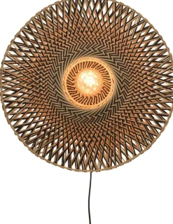 Industriële Wandlampen|Wandlampen-Good&Mojo Bali Wandlamp Natural/Black