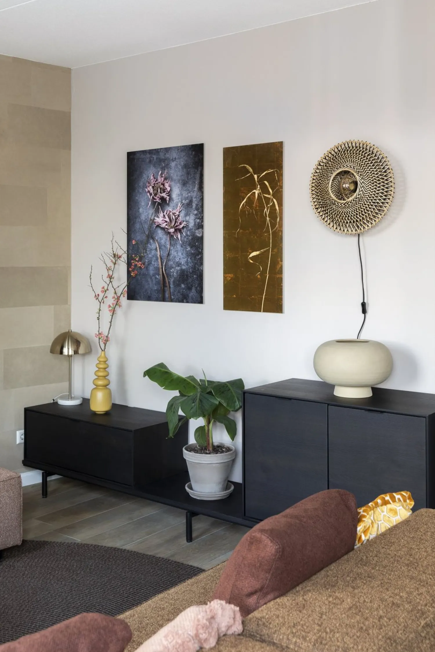 Industriële Wandlampen|Wandlampen-Good&Mojo Bali Wandlamp Natural/Black