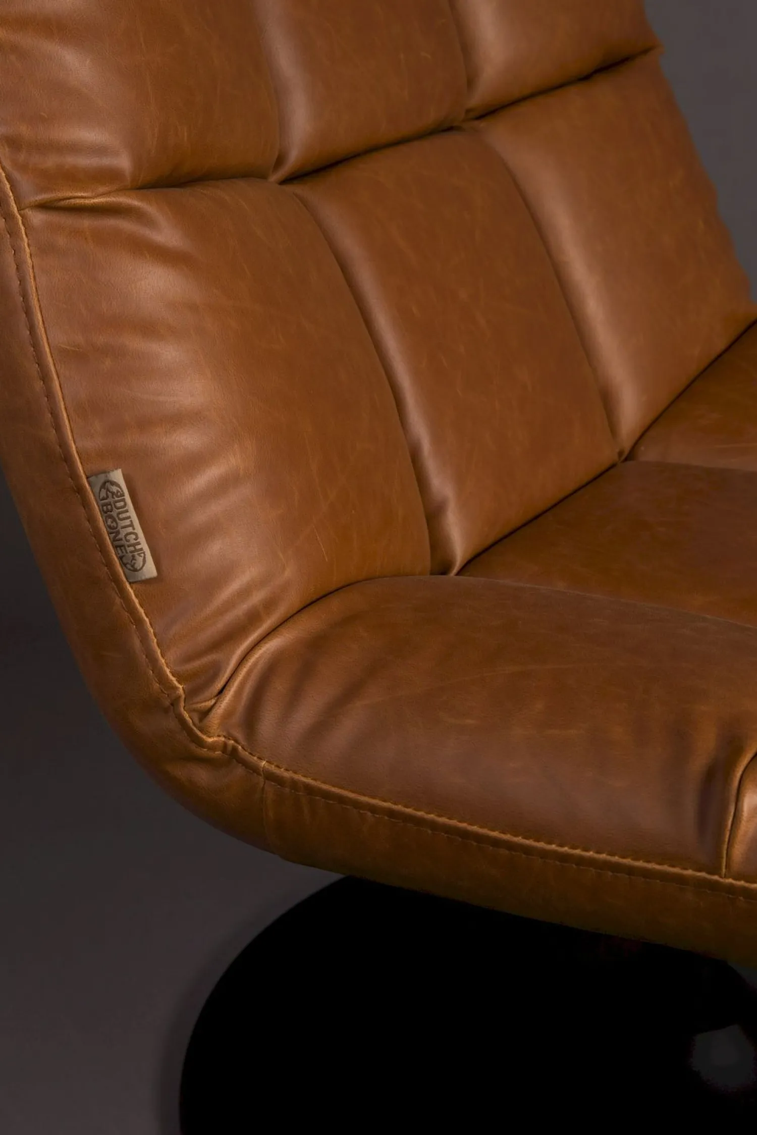 Draaifauteuils-Dutchbone Bar Fauteuil Vintage Brown