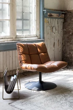 Draaifauteuils-Dutchbone Bar Fauteuil Vintage Brown