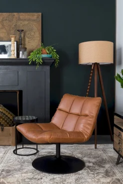 Draaifauteuils-Dutchbone Bar Fauteuil Vintage Brown